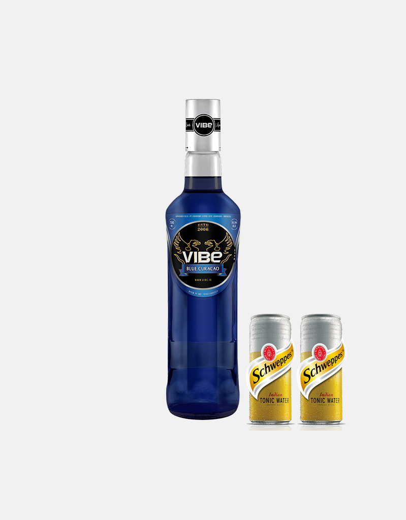 Blue Curacao + Tonic – Vibe Jakarta